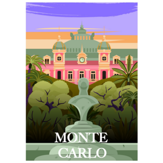 Monte Carlo Summer Sticker