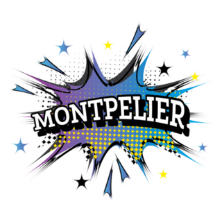Montpelier Vermont Comic Text In Pop Art Style Sticker