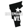 Montpelier Vermont Map Lettering Sticker