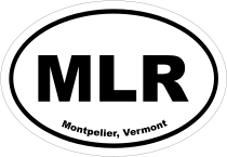Montpelier, Vermont Oval Stickers