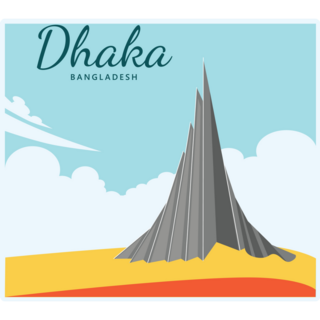 Monument Dhaka Sticker