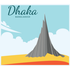 Monument Dhaka Sticker