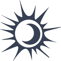 Moon In The Sun Sticker