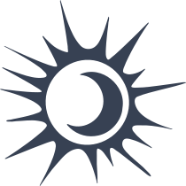 Moon In The Sun Sticker