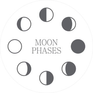 Moon Phase Icons Sticker