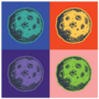 Moon With Craters Pop Art Style Sticker