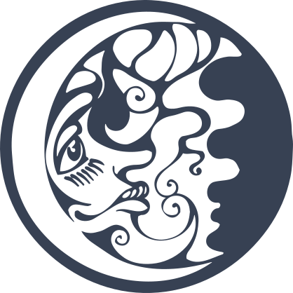 Moon With Face Sticker