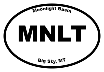 Moonlight Basin Oval Sticker