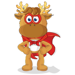 Moose Hero Sticker 