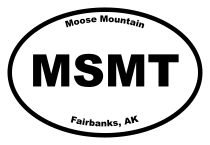 Moose Mountain Oval Sticker