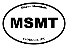 Moose Mountain Oval Sticker