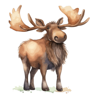 Moose Standing Gracefully Sticker
