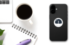 More Space Sticker on a Phone (New) example