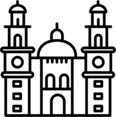 Morelia Cathedral In Mexico Sticker