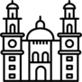 Morelia Cathedral In Mexico Sticker