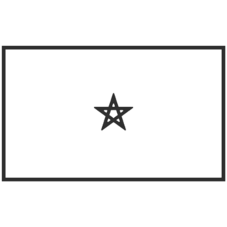 Morocco Flag Icon Sticker