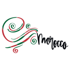 Morocco Hand-drawn Lettering Art Sticker