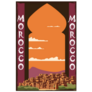 Morocco Retro Poster Sticker