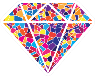 Mosaic Diamond Sticker