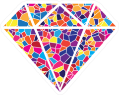 Mosaic Diamond Sticker