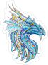 Mosaic Dragon Sticker