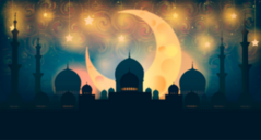 Mosque Silhouette Crescent Moon Sticker