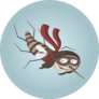 Mosquito Pilot Funny Sticker