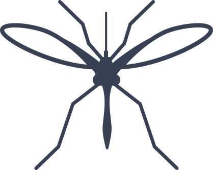 Mosquito Silhouette Sticker