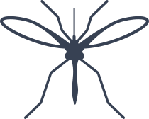 Mosquito Silhouette Sticker