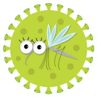 Mosquito Virus Sign Icon Sticker