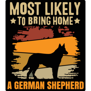 Most Likely German Shepherd Sticker