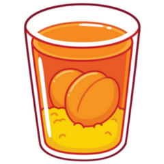 Mote Con Huesillo, Traditional Chilean Drink Sticker