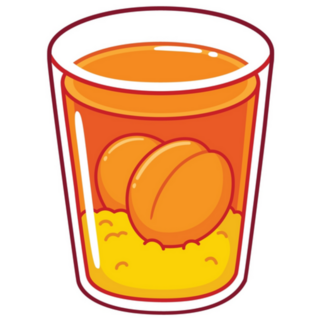 Mote Con Huesillo, Traditional Chilean Drink Sticker