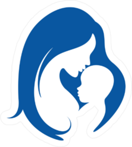 Mother And Baby Silhouette Sticker