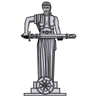 Mother Armenia Statue Sticker