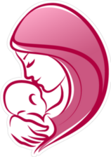 Mother With Baby Silhouette Sticker