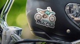 Moto Club DieCut on Helmet
