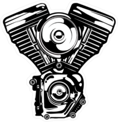 Motorcycle Engine Sticker