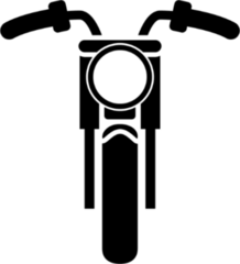 Motorcycle Front Silhouette Sticker