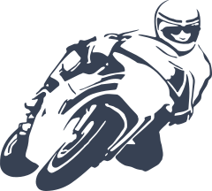 Motorcycle Racer Racing Sticker
