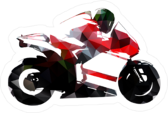 Motorcycle Rider Sticker