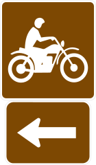Motorcycles To The Left Sticker