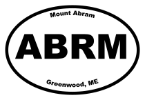 Mount Abram Oval Sticker