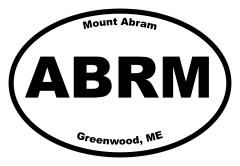 Mount Abram Oval Sticker