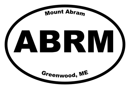 Mount Abram Oval Sticker