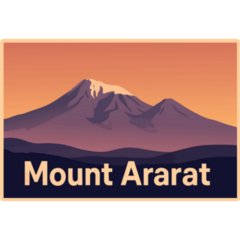 Mount Ararat, Armenia Sticker