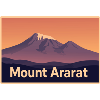 Mount Ararat, Armenia Sticker