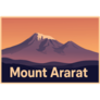 Mount Ararat, Armenia Sticker
