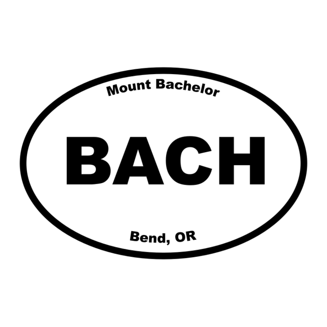 Mount Bachelor Oval Sticker