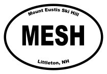 Mount Eustis Ski Hill Oval Sticker